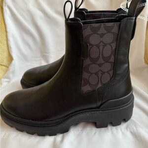 Coach Leather Ankle Boots
